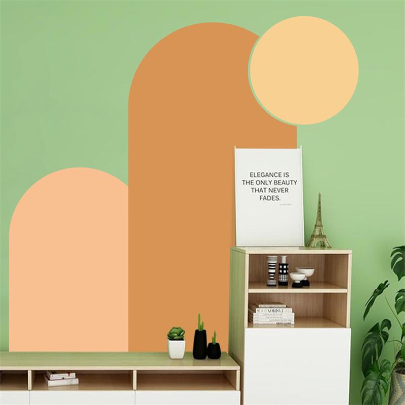 

Богемный арочный круглый настенный виниловый самоклеящийся и приклеивающийся съемный скандинавский настенный деколь Morandi для гостиной, интерьера, украшения дома