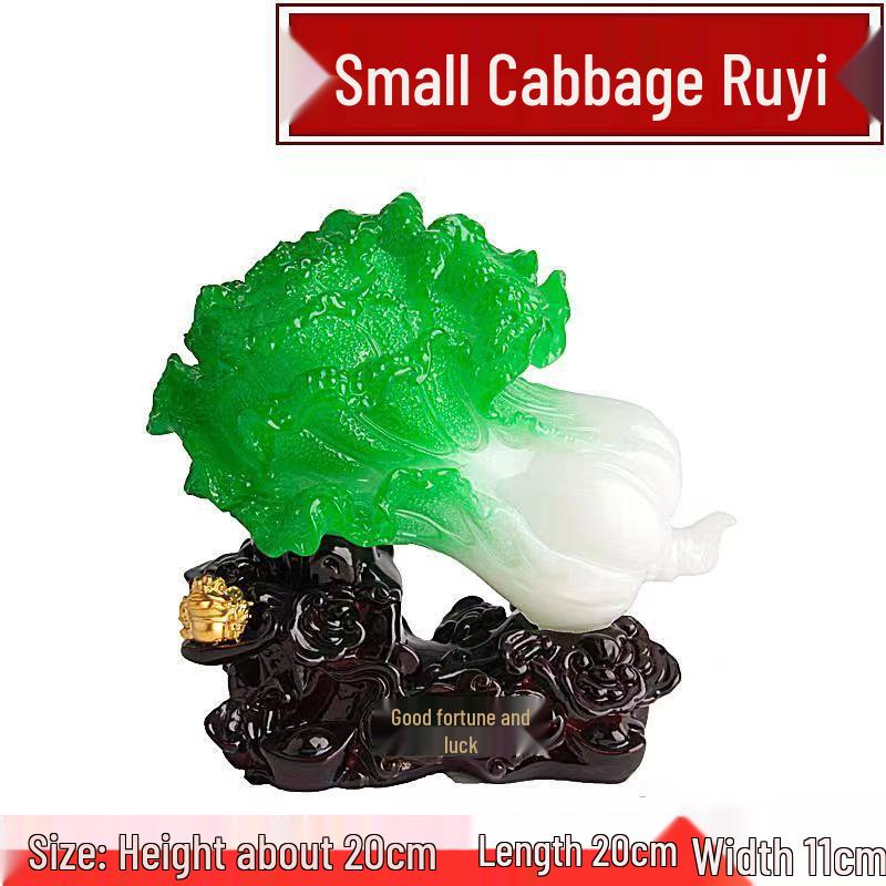 Imitation Jade Cabbage Ornament - A Fortune-Bringing Home Decor Gift