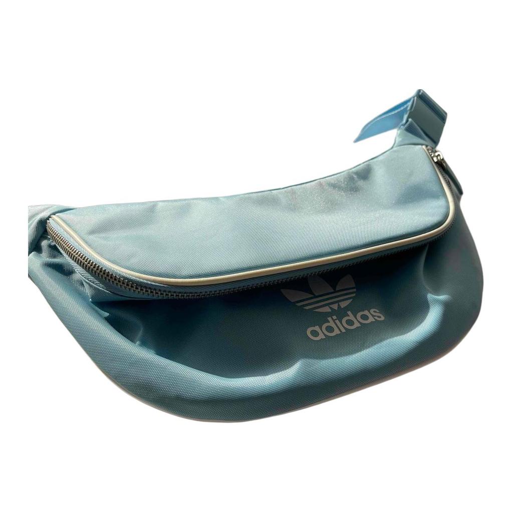 adidas Originals Classic Logo Sports Casual Polyester Chest Bag Shoulder Crossbody Waist Bag Unisex Bags Baby-Blue DH4316