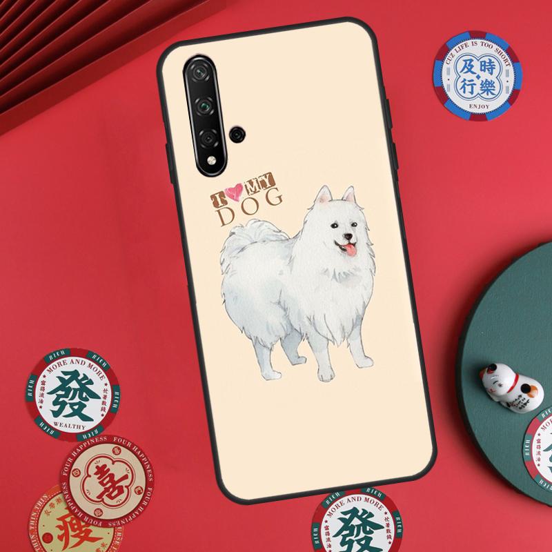 Japanese Spitz Dog For Huawei Nova 5T 9 10 SE 7i 8i 11i 12i Y73 Y72 Y61 Y91 Y60 Y70 Y90 P20 P30 P40 Lite Case