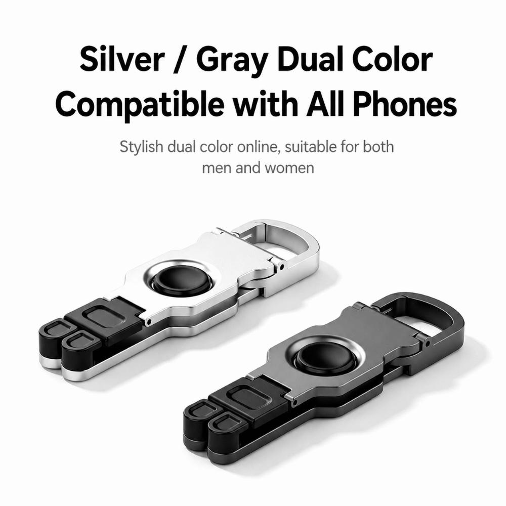 Anti-Slip Fidget Spinner Phone Stand Zinc Alloy Desktop Phone Holder New Keychain Stand Phone