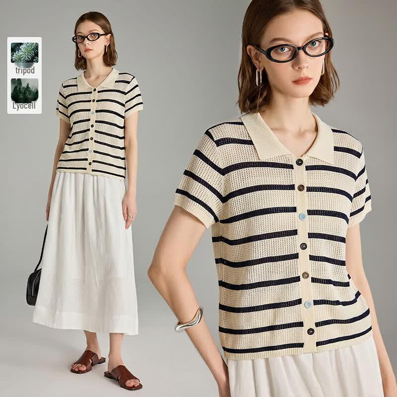 Old Money Style Acetate Blend Breathable T-Shirt XL