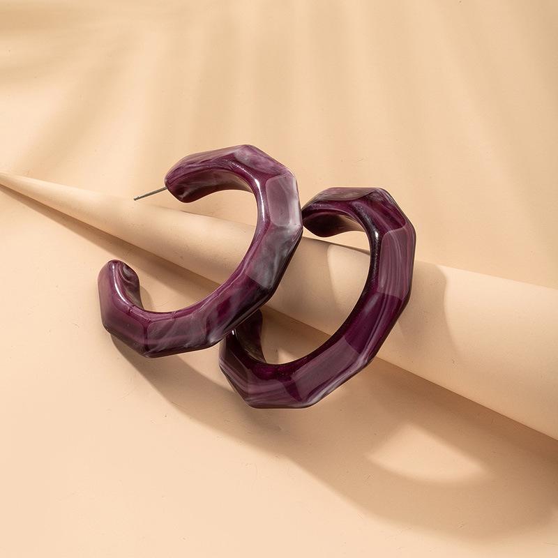 Chic & Trendy Large C-Shaped Earrings: Elegant Street Style for Women