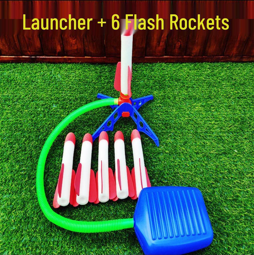 Skyward Rocket Launch Pedal-Operated Luminous Toy for Kids