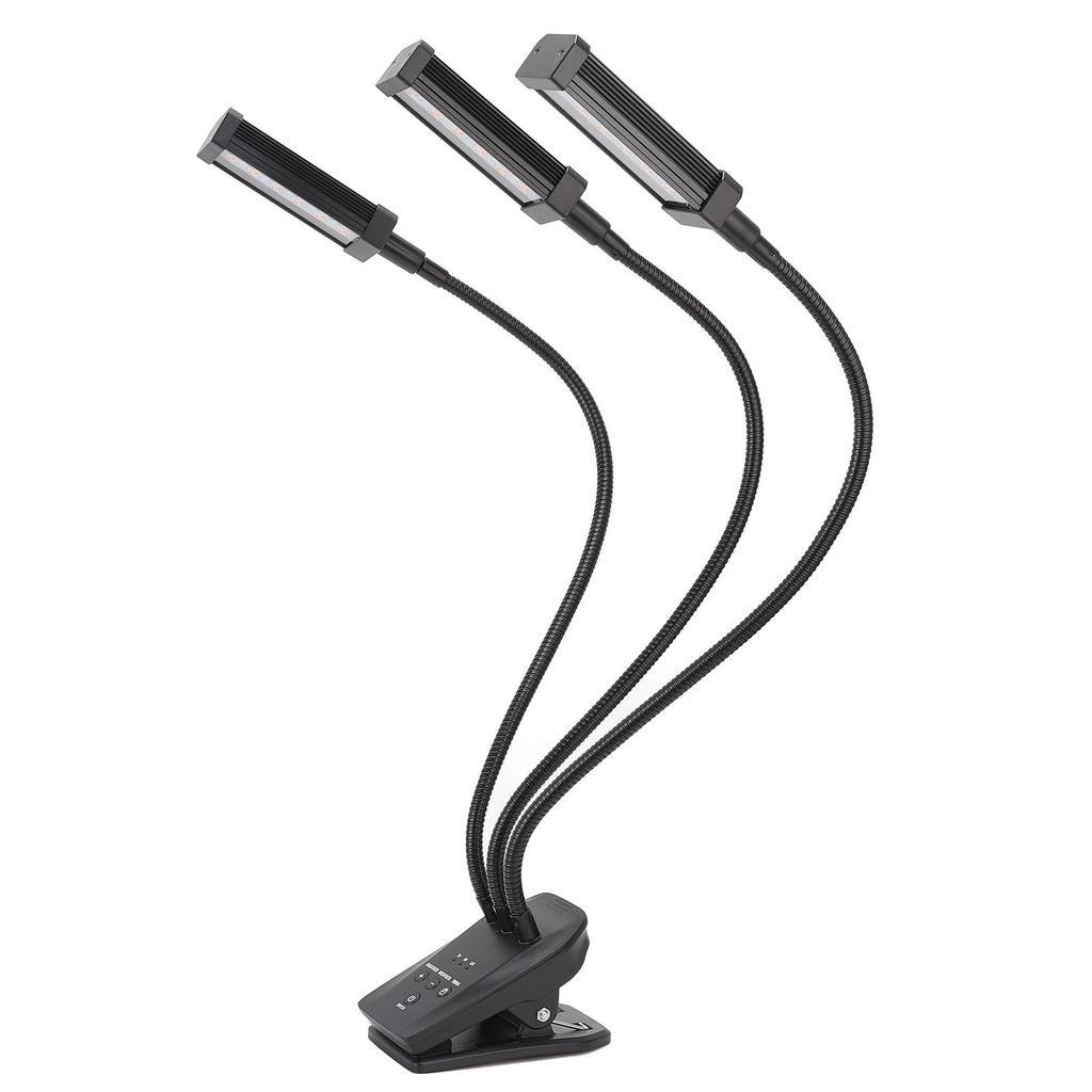LED Plant Grow Light 360 degrees  Adjustable Grow Lamp 3 Head Timed Plant Light for Indoor Succulent