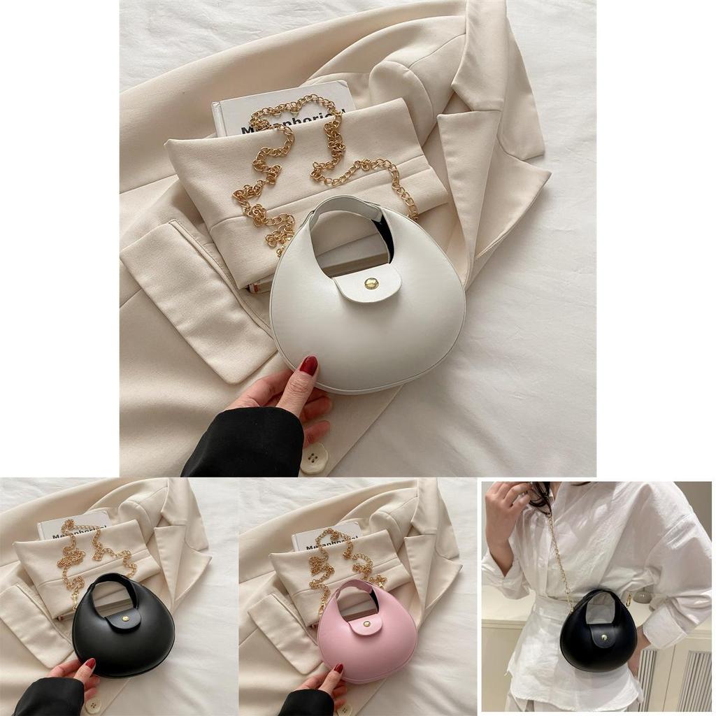 Small Pu Dumpling Style Crossbody Bag With Magnet Closure For Everyday Fashion