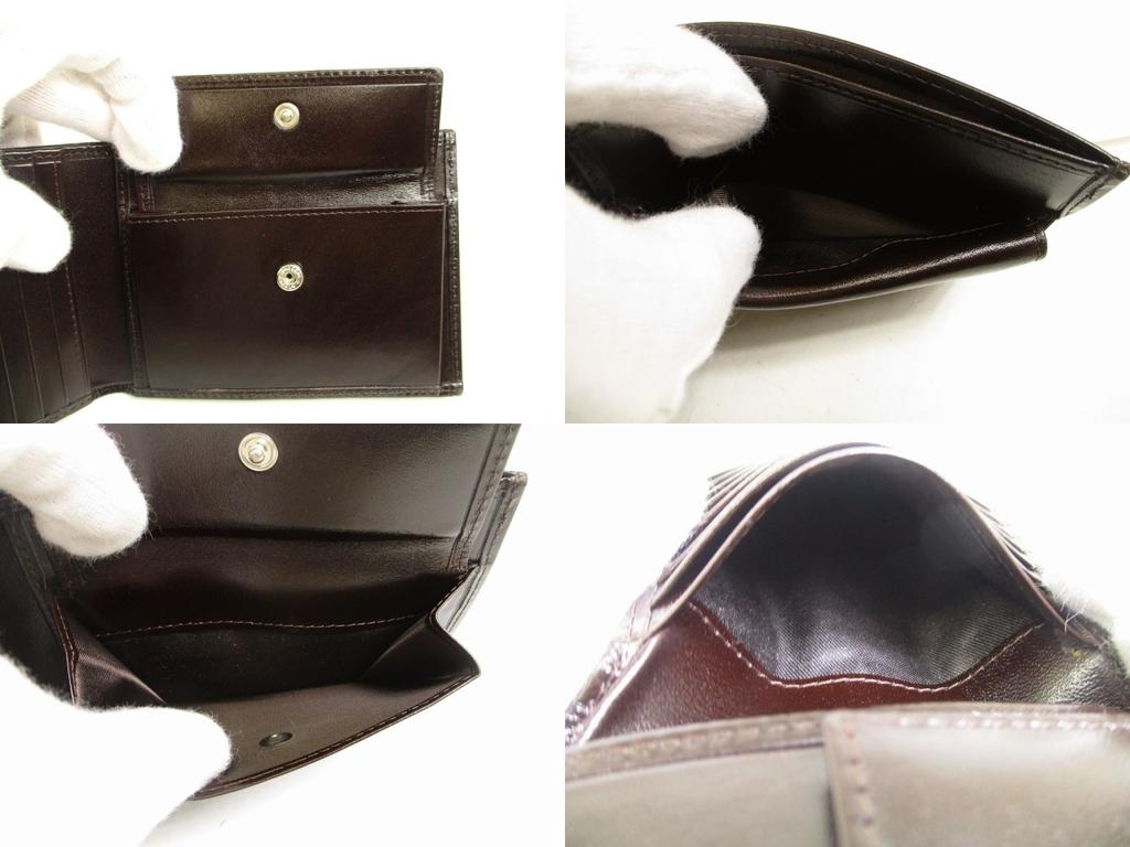 Authentische FENDI Zucca Khaki Canvas Braunes Leder Bifold Geldbörse Kompakte Geldbörse #a934 Überholt