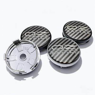 4pcs OZ Racing Logo Carbon Fiber Weave Emblem Car Wheel Center Caps 60MM 56MM Car Wheels Hub Cap Rim Hubcaps Cover Epoxy Resin