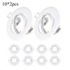 10/20pcs Recessed LED Ceiling Frame Single Ring for GU10/MR16 Downlight Bracket Holder Fixtures Spotlight Fitting Iron Metal