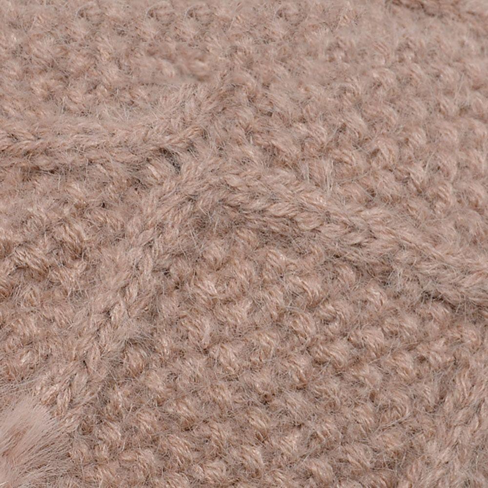 Solid Color Scarf All-In-One Hat Plush Balaclavas Hat Simple Winter Fur Cap Mask Set  Riding