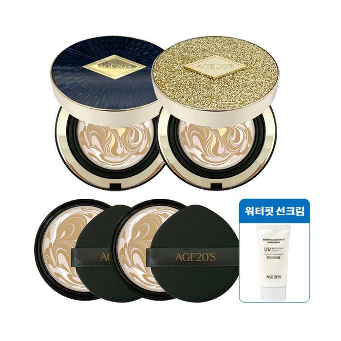 

Age 20 s Ampoule Cushion Pact Luxe Gold No. 21 (Mixed) 2 + 2 Refills + Sunscreen 50ml (41247914)