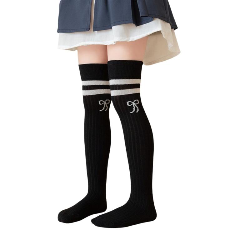 Pair Knee Length Socks Kids Long Socks Elastic Over the Knee Socks Breathable for Ages 3 To 12 Perfect for Everyday Wear