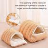 Cat Nest Bed Winter Warm Pet Cave Indoor Cats Padded House Tent Soft Plush Pet Bed Removable Washable for Cats And Puppies