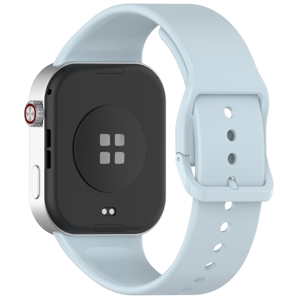 Silicone Watch Band for Xiaomi Redmi Watch 6/5/4/Smart Band 9 Pro/8 Pro Replacement Strap with Pin Buckle