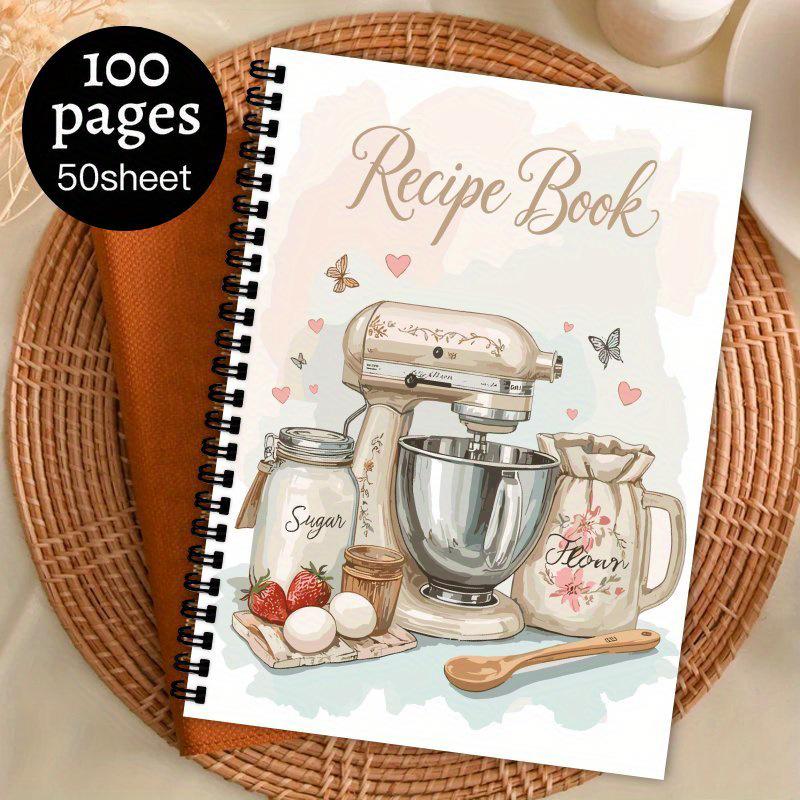 A5 Spiral Personalized Recipe Notebook - Handmade Kitchen Diary