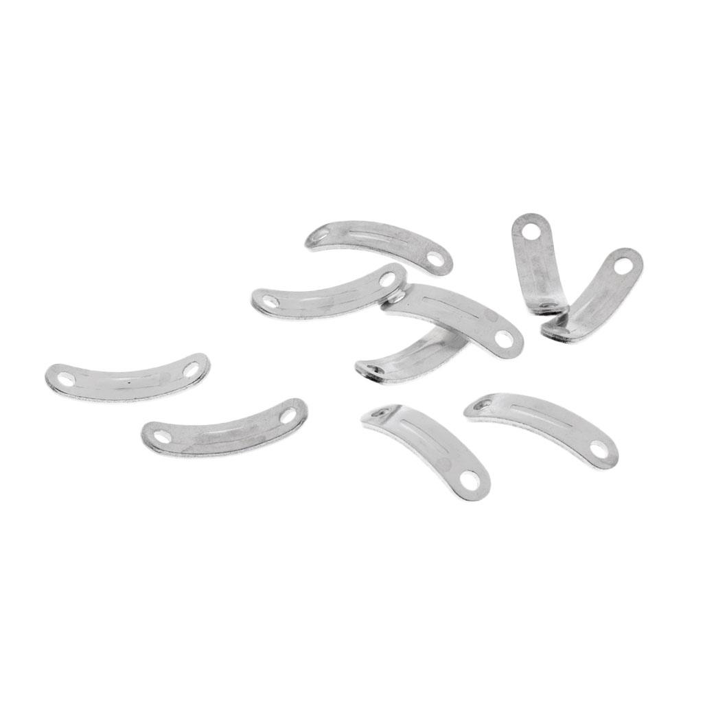 10Pcs Black Plastic Camping Tent Guyline Runners Cord Rope Tensioners L
