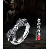 Verstellbarer Vintage Tibetischer Dorje Ring Herren Damen Beschichtet Offener Band Bohemian Schmuck