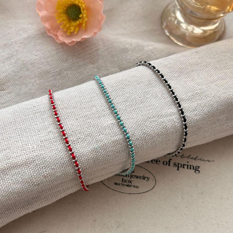 Minimalist Retro Hand Woven Red Rope Bracelet Niche Premium Versatile Women Jewelry