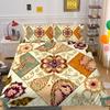 Set Biancheria da Letto Adolescenti Lusso Stampa Floreale 3D Copriletto Biancheria da Letto per la Casa Set Copripiumino in Poliestere