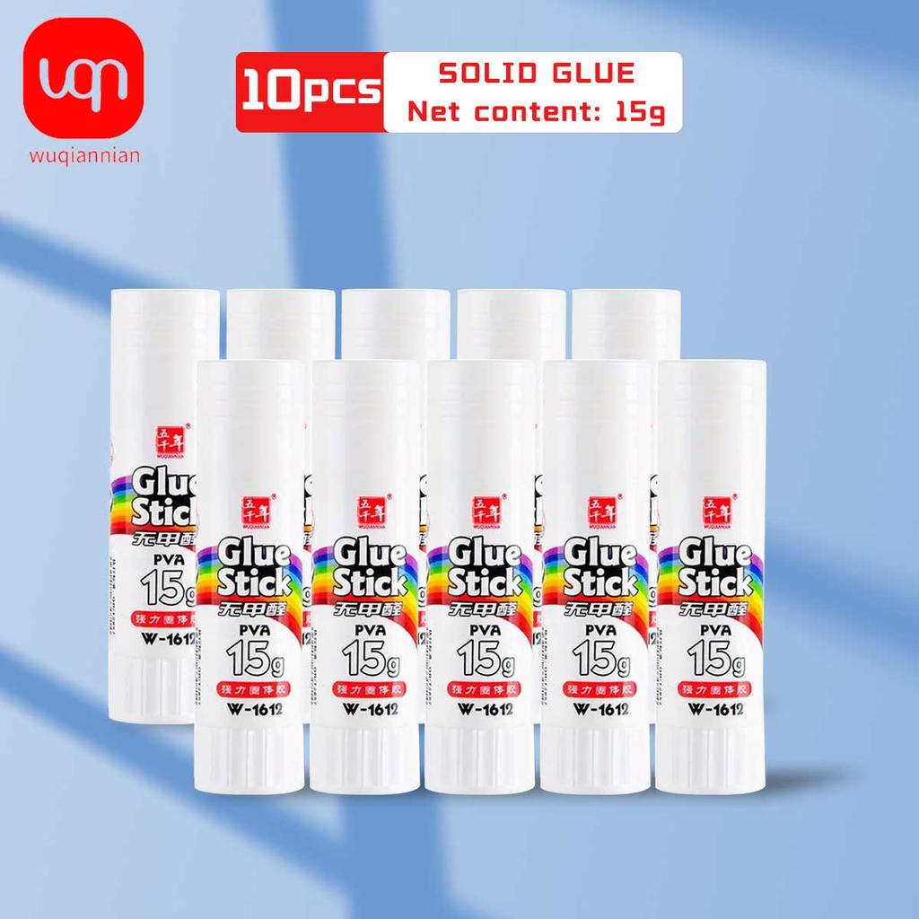 10pcs Safe Strong Adhesive Solid Glue Stick Portable Non-toxic Sealing Solid Glue Student Stationery Home Office Supplies
