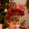 Costume Headwear Party Headwear Glitter Headpieces With 2026 Number New Year Hair Band  For Women Costume Birthday Events Home