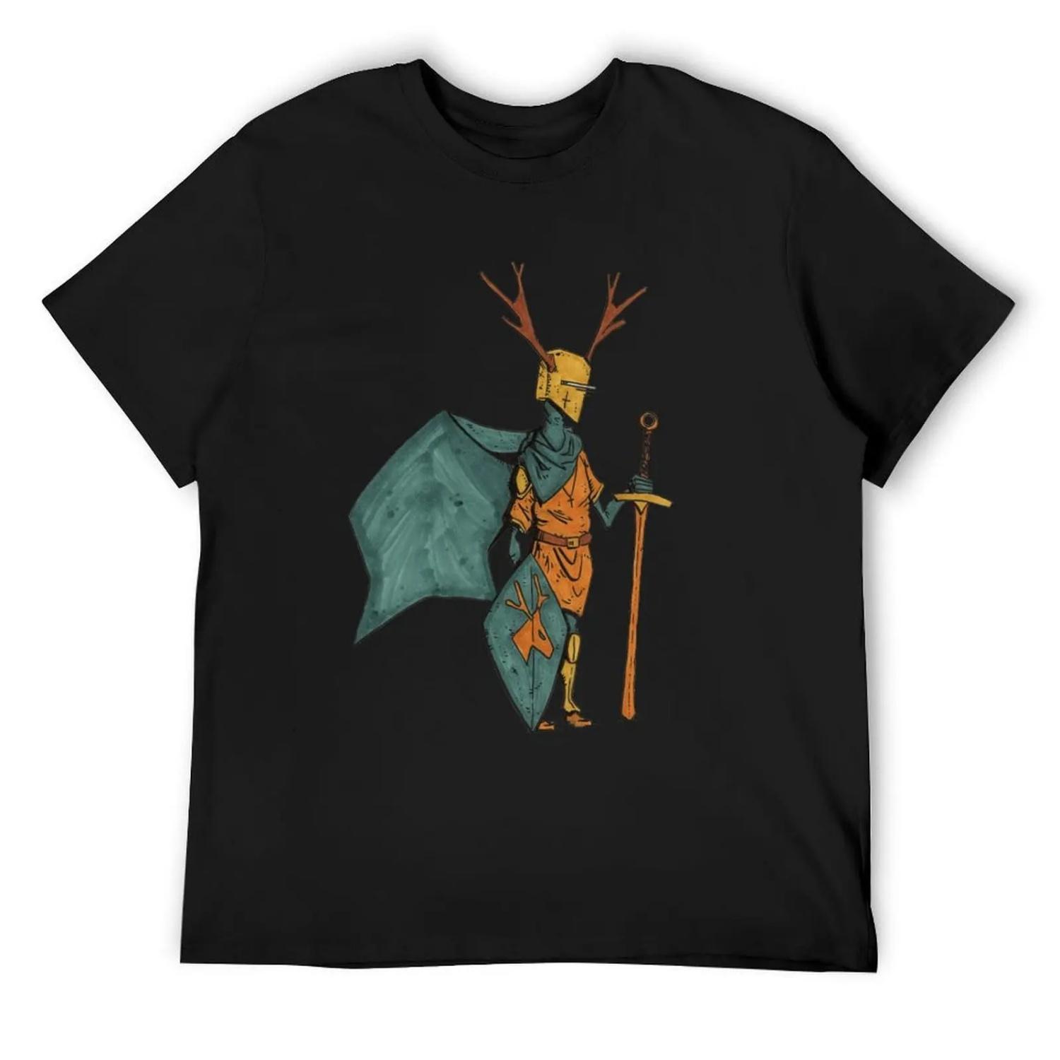 

Antler Knight T-Shirt Louboutins vintage t shirts graphic shirts graphic tee shirt mens graphic t-shirts big and tall XXXXXL різнокольоровий