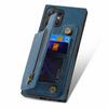 D15 For Samsung Galaxy S24 Ultra Case Card Slot Leather+TPU Zipper Kickstand Retro Phone Cover