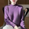 Women Sweater 100% Wool MODERN NEW SAGA Turtleneck Knit Pullover Thick Winter Jumpers Female Knit Tops