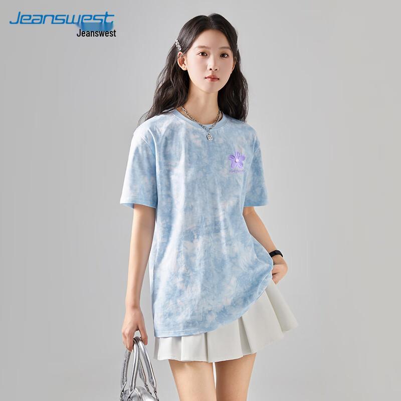 Jeanswest Women s American Retro Tie-Dye Short Sleeve T-Shirt XL