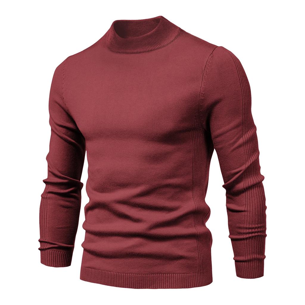  And Winter Thickened Warm Sweater Medium Collar Men's Multi-color Sweater
