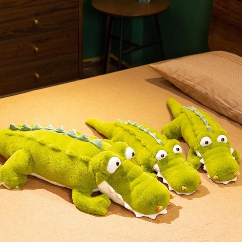Plush Crocodile Pillow With Large Eyes And Short Plush For Girls Sleep Comfort