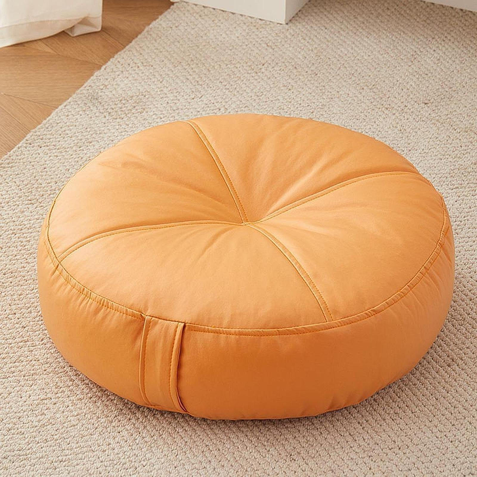 Круглая напольная подушка для домашнего сидения и отдыха Orange