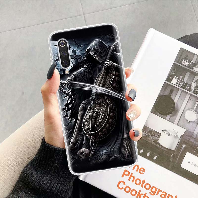 Skull Skeleton Grim Reaper Phone Case For Xiaomi Redmi Note 13 14 15 Pro Plus 12S 12 14S 11S 11E 10 10S 11 11T 5G 4G Cover Coque