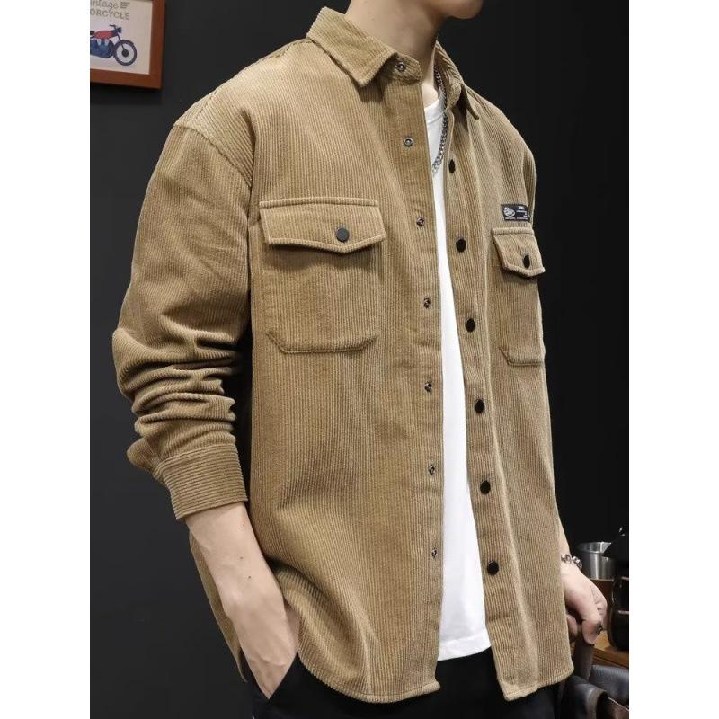2024 Trendy Men's Casual Loose Lapel Workwear Jacket