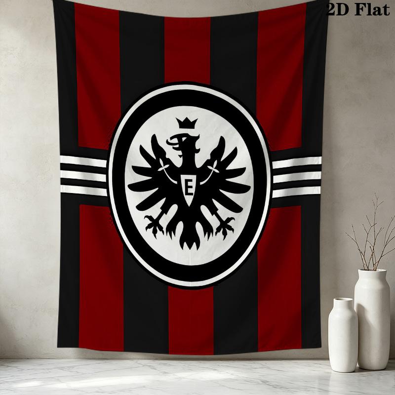 Frankfurt Fußball Wandteppich Ästhetischer Wandbehang Bedruckter Stoffdecke Dekorative Wandteppiche Für Schlafzimmer Wohnzimmer Heimdekoration