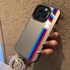 iPhone 11/14 Pro Max/15 Hülle, Silber Track 13/12 Farbe für XR/XS/7/8