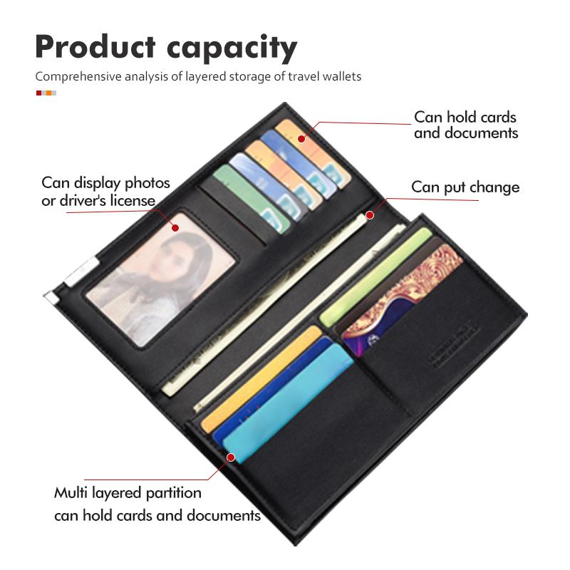 MYMX8 Leather Car Emblem Credit Card Purse Portable Large Wallet For KIA Rio K5 K2 Sportage Ceed Sorento Picanto Stinger Soul