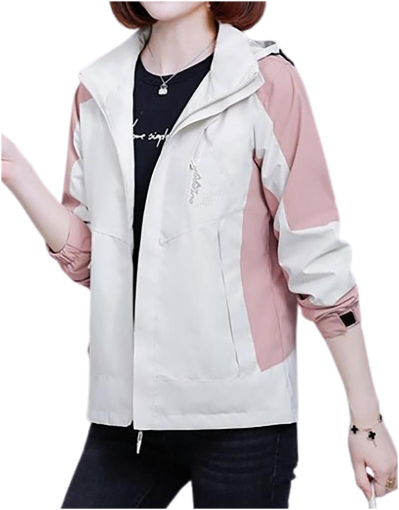 Outdoor Detachable Mesh Mountain Water Climbing Color Outdoor Stain Casual Mountain Climbing Lining Mesh Beige [M-SING] Jacket, Golf, Windproof, Hood,