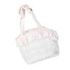 Lace Dog Cat Purse Carrier Breathable Large Capacity Prevents Breaking Free D Ring Pet Travel