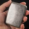 Vintage Antique Silver Dual-Use Cigarette Case for 6.5mm Medium/Regular Cigarettes - Holds 20/16 Count