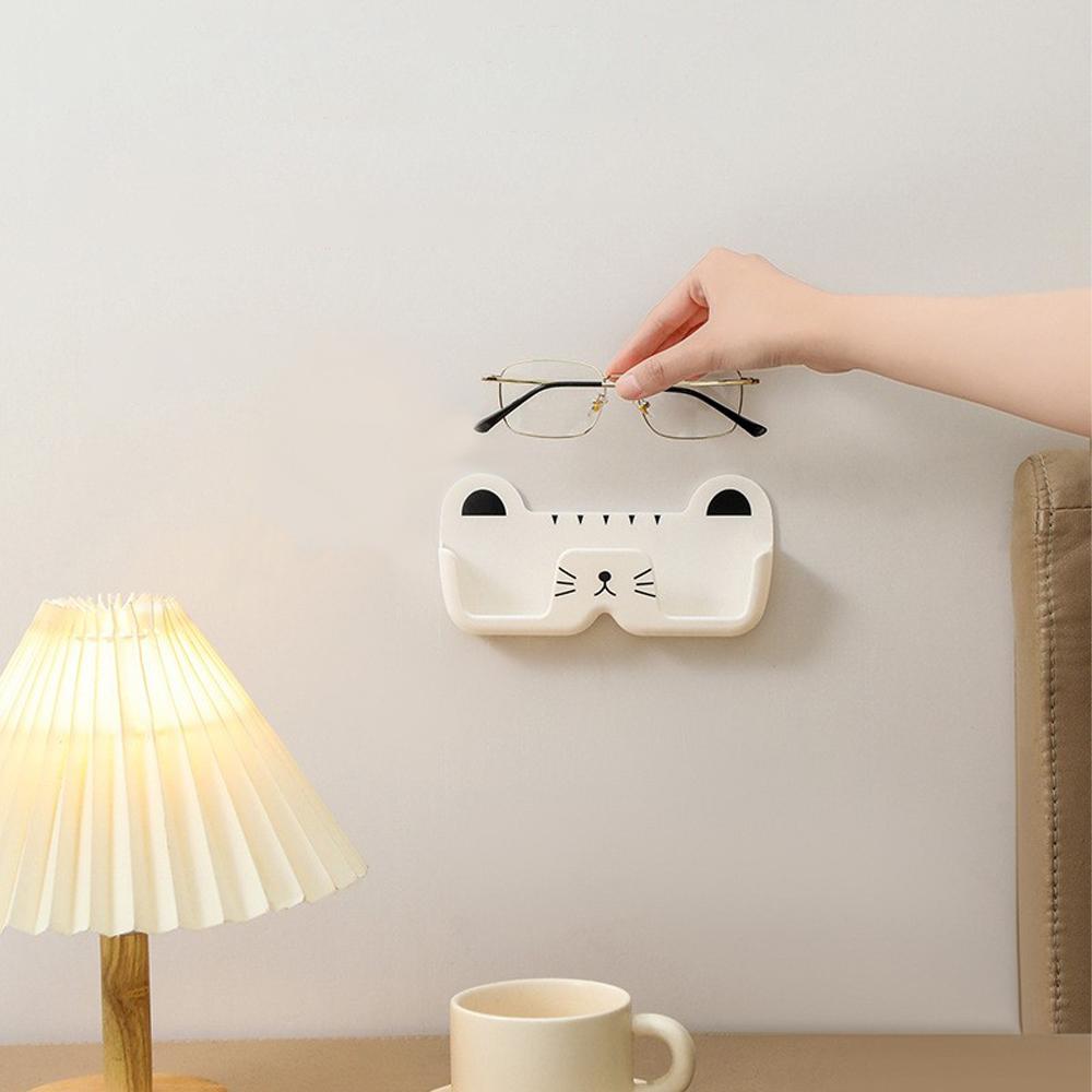 Cute Cat Sunglasses Display Stand, Decorative Rack, Eyeglass Display Cabinet, Sunglasses Storage Box,Punch-Free Portable Storage