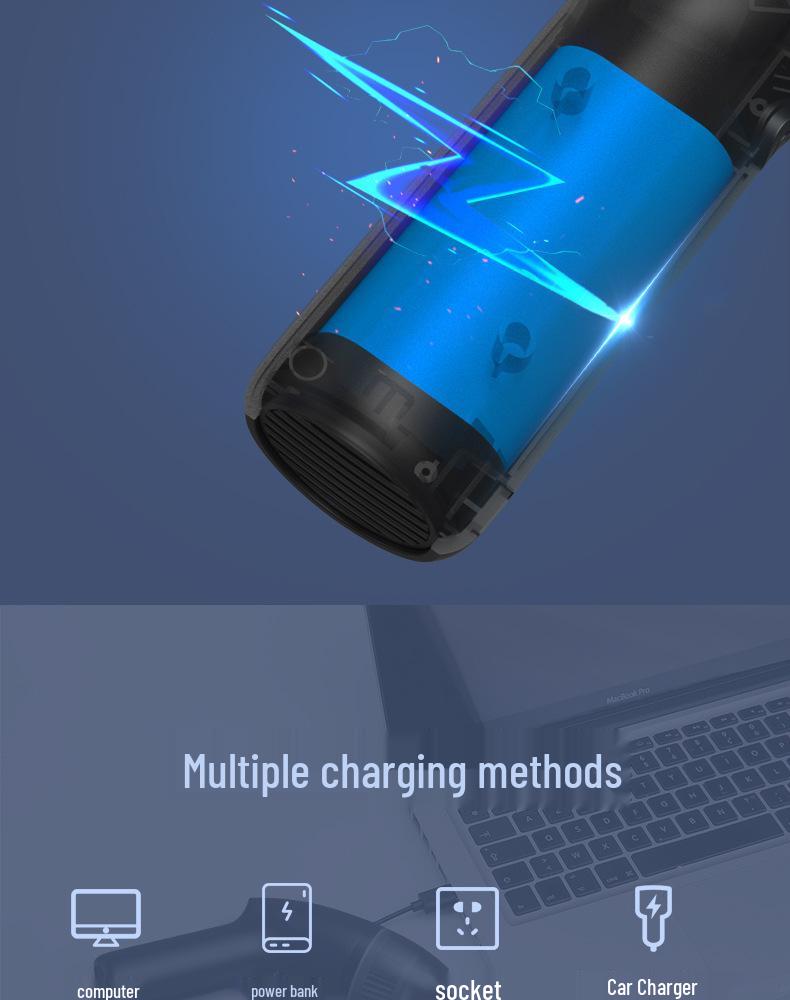 Dual-Use Portable Wireless Vacuum Cleaner for Home, Car, and Windows