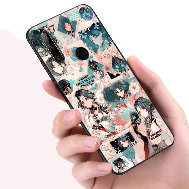 Genshin Impact Anime Case For Huawei Honor 10X Lite 7A 7S 8A 8S 8C 8X 9A 9C 10i 20i 30i 20S 20E 9X Pro 10 8 Lite Black Cover