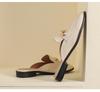 Weiwei Girl Closed-Toe French Retro Mule Slippers, Women's Versatile Flats, Plus Size Available