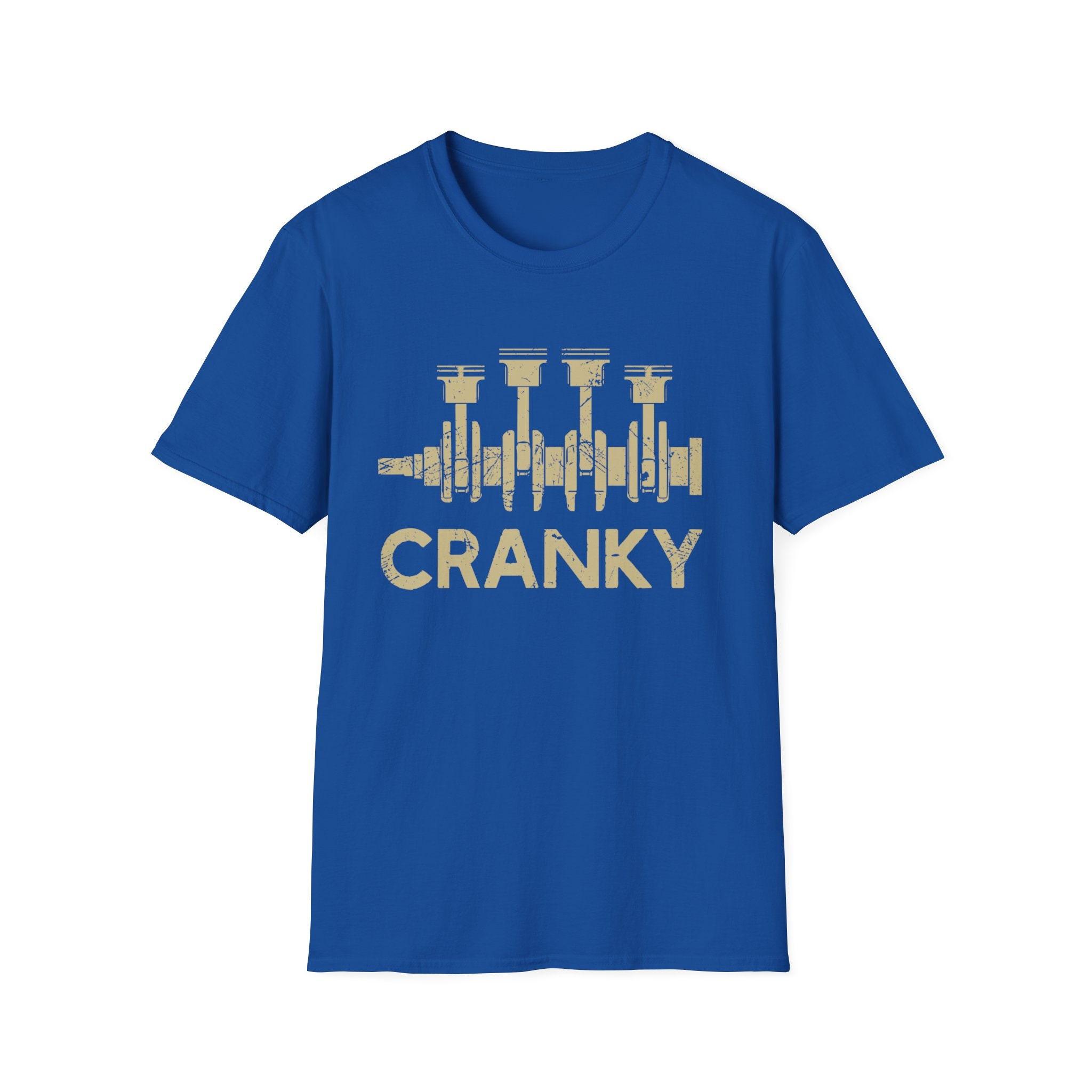 

Cranky Car Engine Crankshaft Tshirt Mens Tracksuit Cotton Casual Sportswear Crew Neck Pullover Short Sleeve Summer Streetwear 4XL