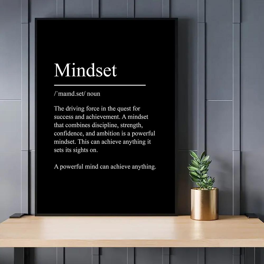 Minimalist Black and White Inspirational Quotes Poster - Modern Print Canvas Wall Art - Nordic Style Decor Frameless