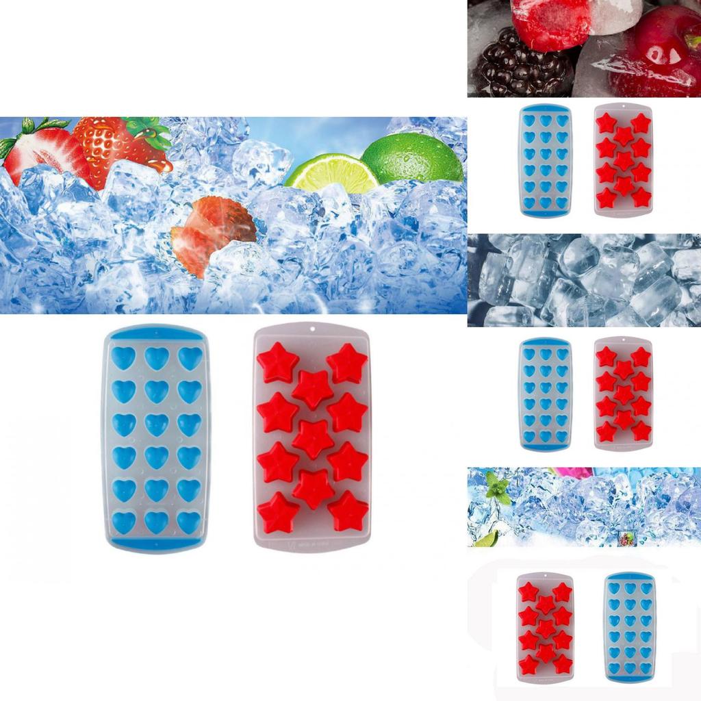 Silikonová forma na led s 11 kostkami se zábavnými ovocnými vzory Ideální pro zábavu a večírky