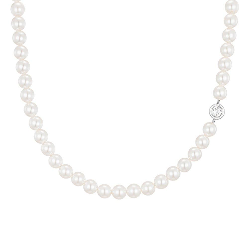 Basic Perlina Pearl Bead Necklace 5mm (Jjp1Ni3Bs204Sw420)