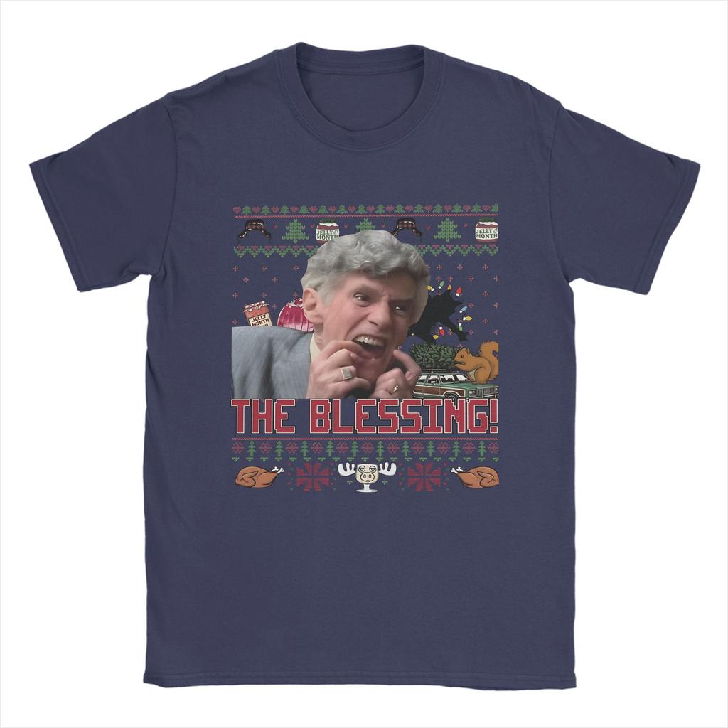 Mens The Blessing Clark Griswold Merry Christmas T Shirts  Cotton Clothes Leisure Short Sleeve Crewneck Tee Shirt TShirts