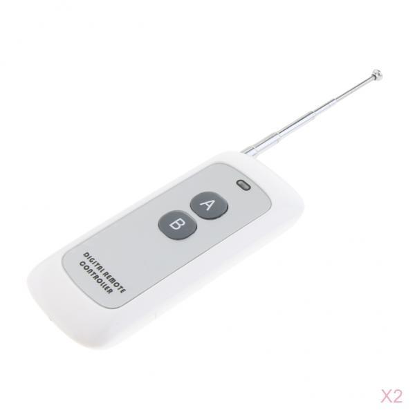 2 Pack Remote Control Switch Transmitter DC 12V 10A